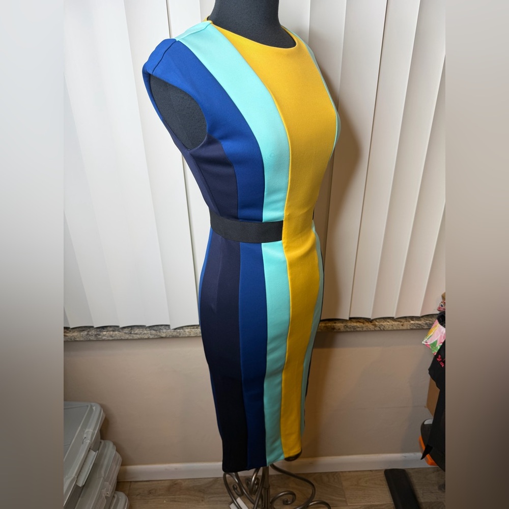 Eva Mendes New York & Company Colorblock Bodycon Dress Size XS - Picture 4 of 9